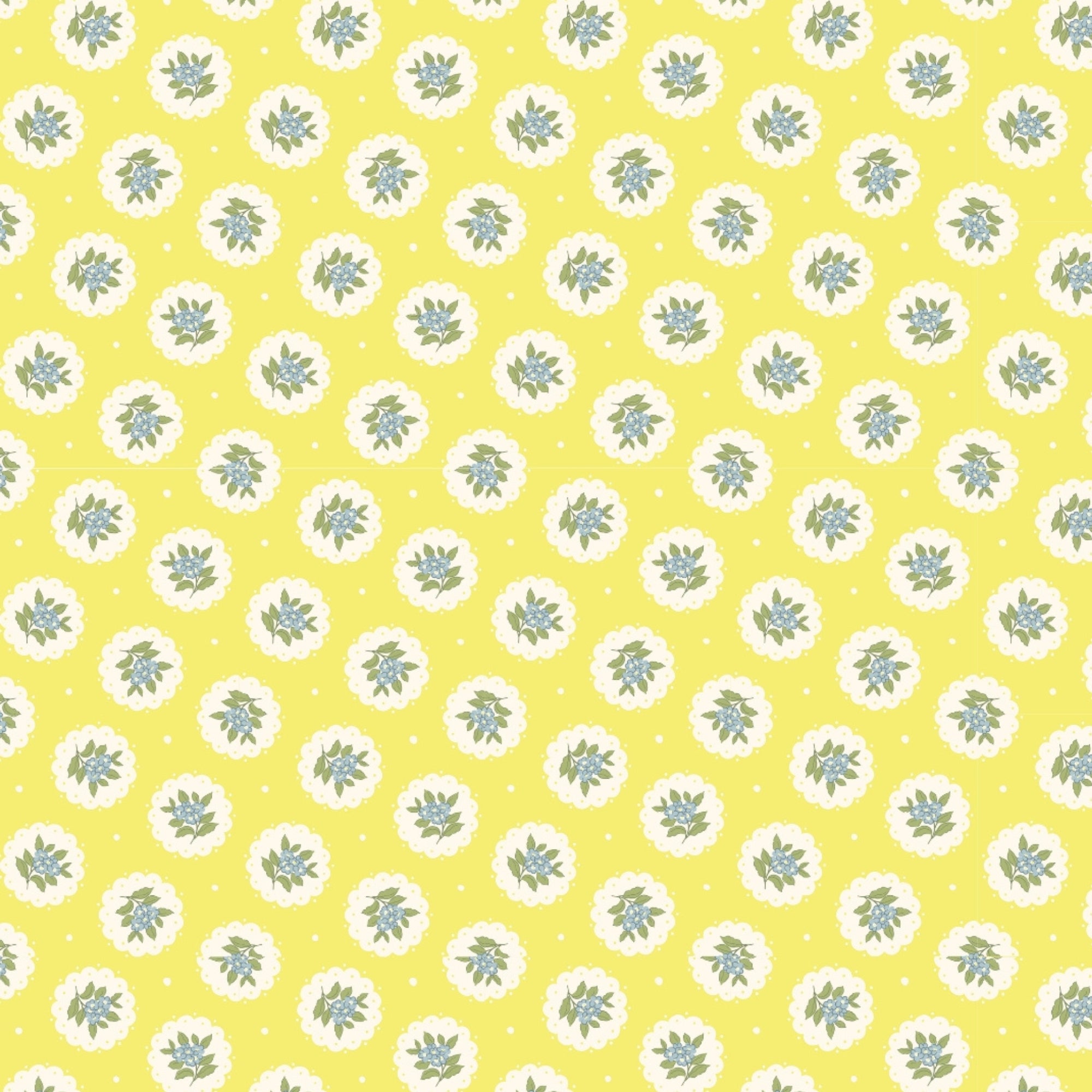 Vibrant Sunshine Yellow Floral Medallion Pattern – Soft, Breathable Screen Printed Flat Sheet