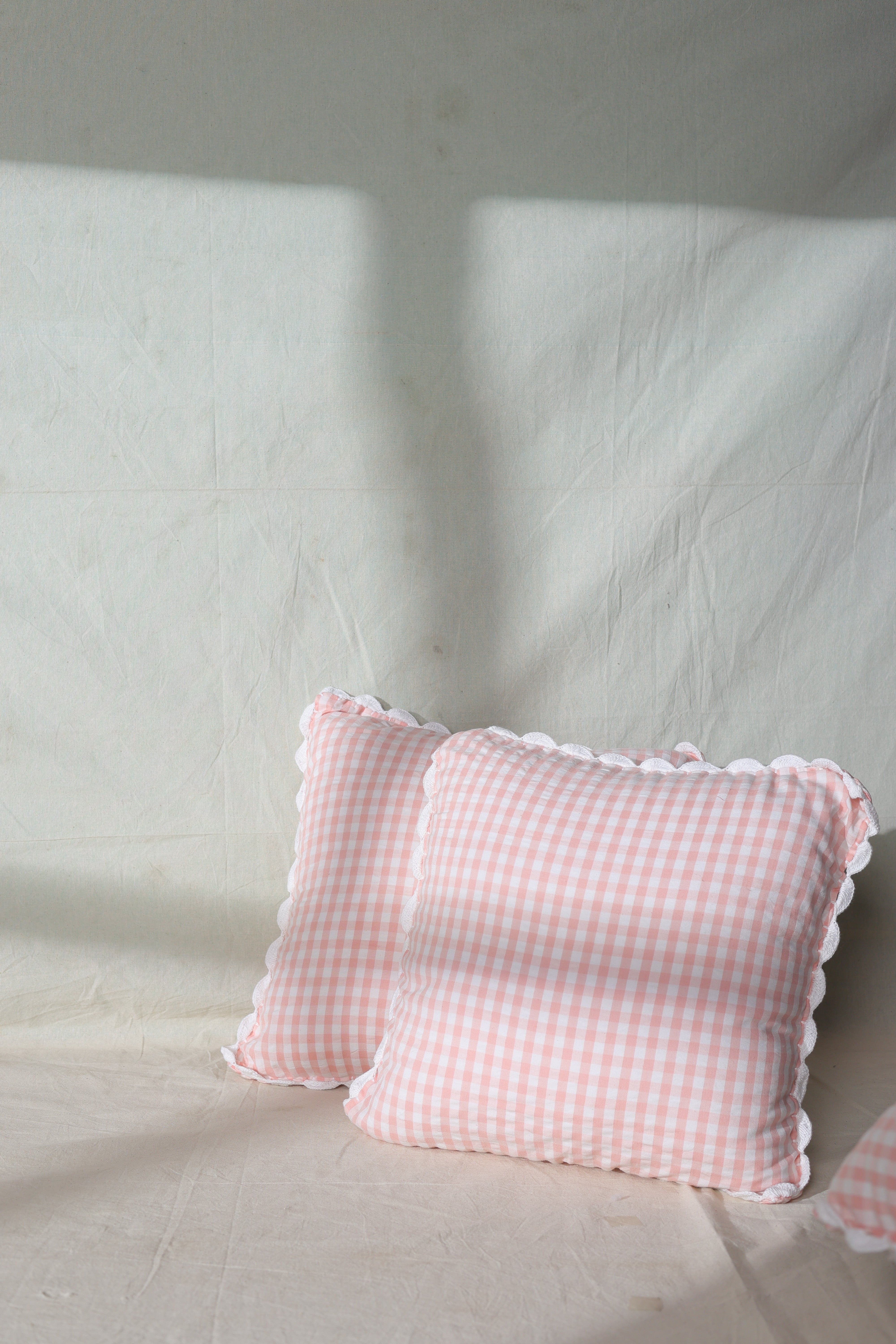 Vintage Hand Woven Crocheted Cushion Case