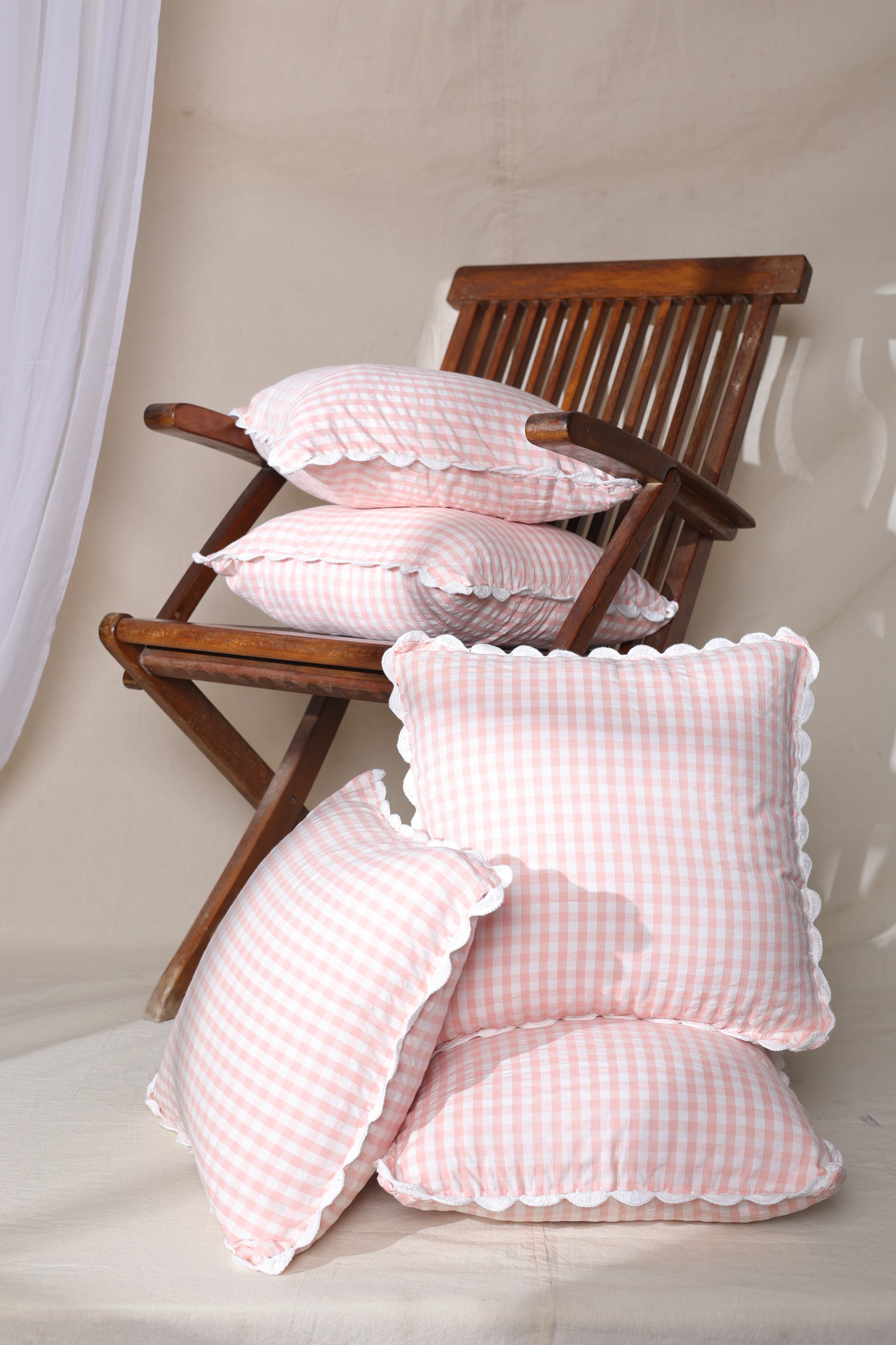 Vintage Hand Woven Crocheted Cushion Case