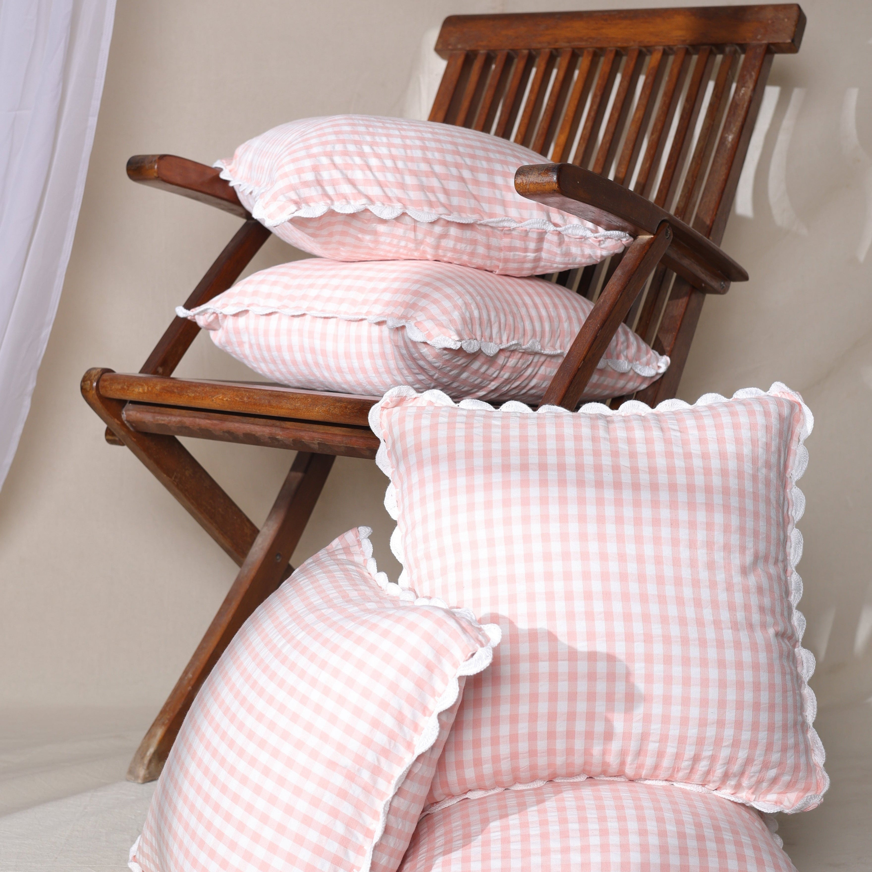 Vintage Hand Woven Crocheted Cushion Case