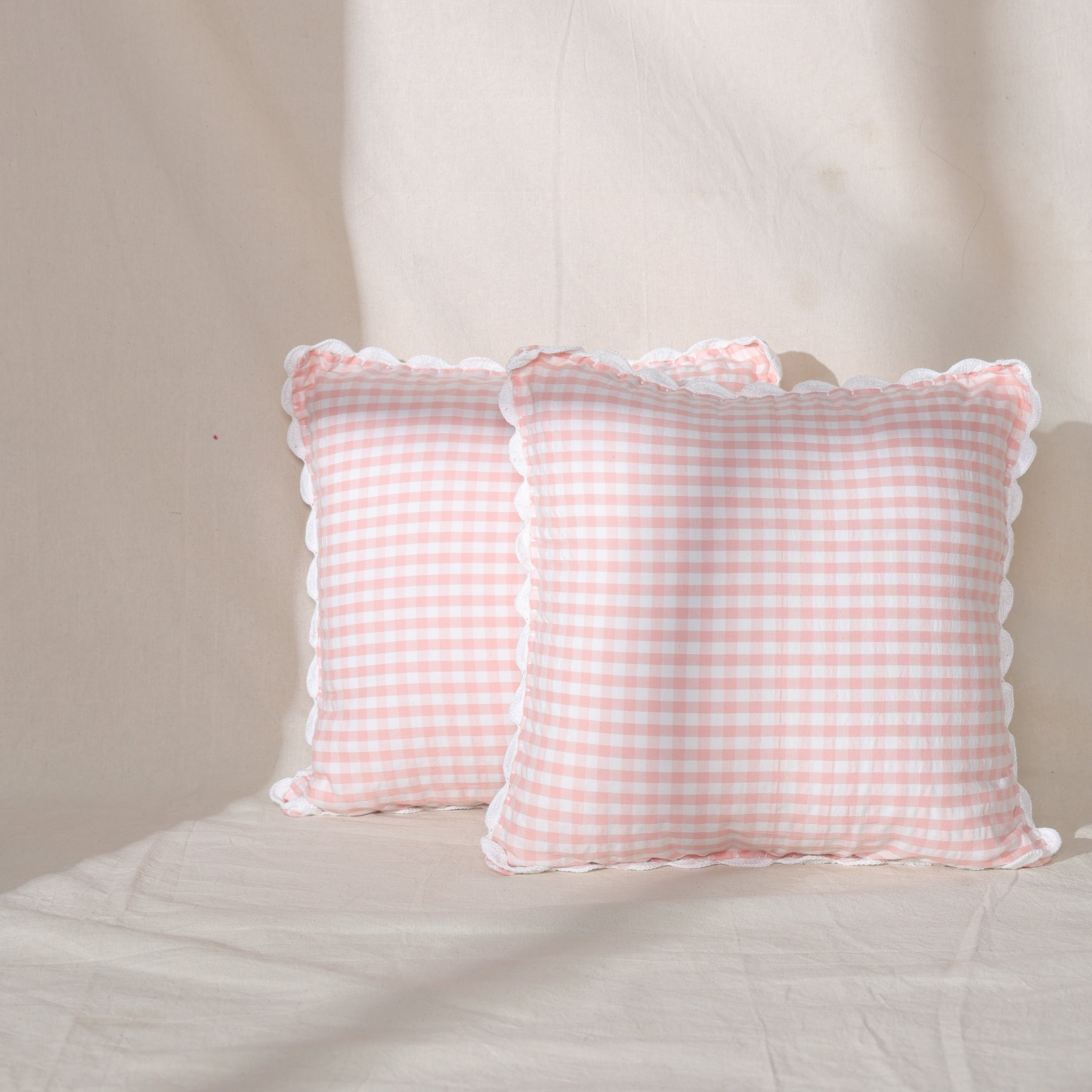 Vintage Hand Woven Crocheted Cushion Case