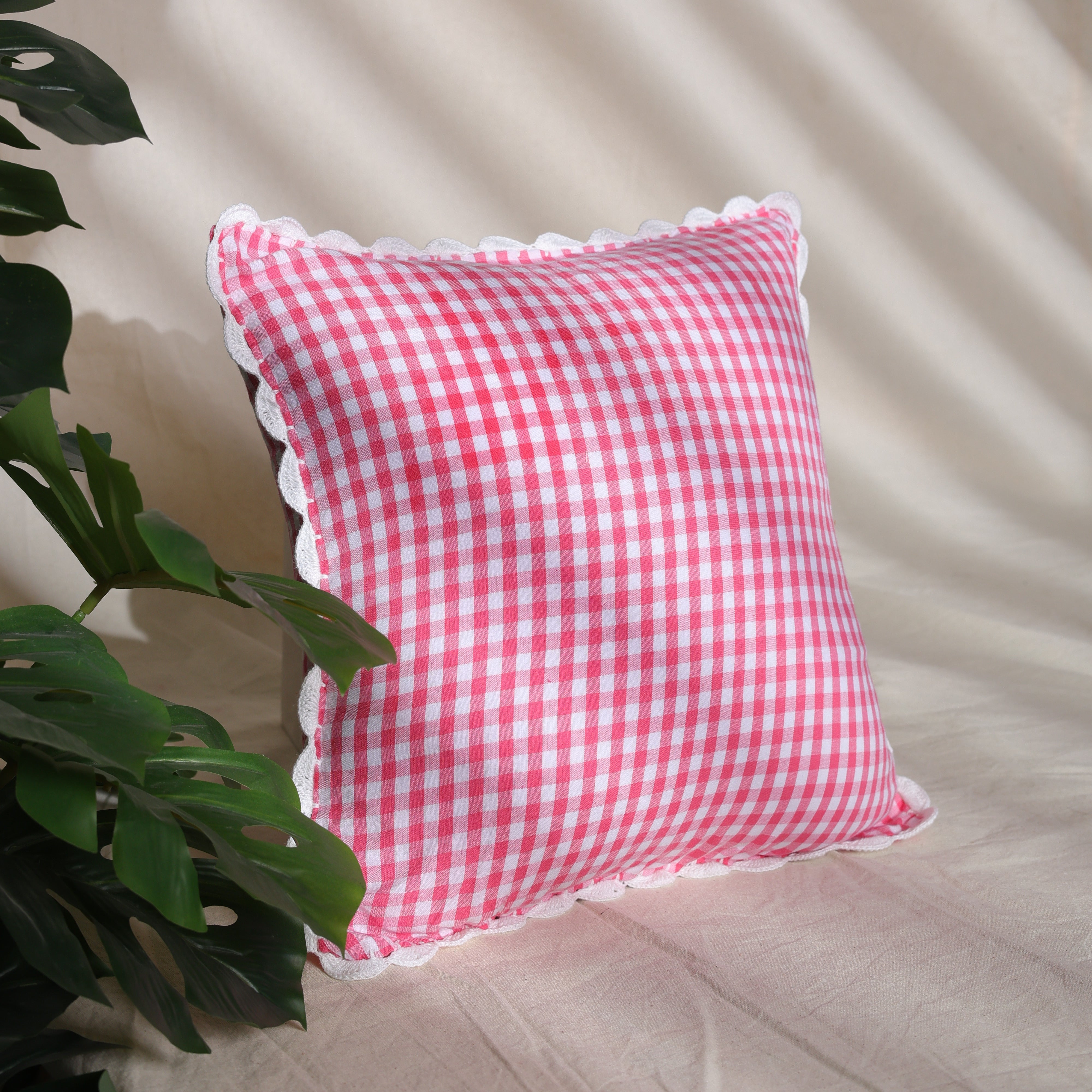 Vintage Hand Woven Crocheted Cushion Case