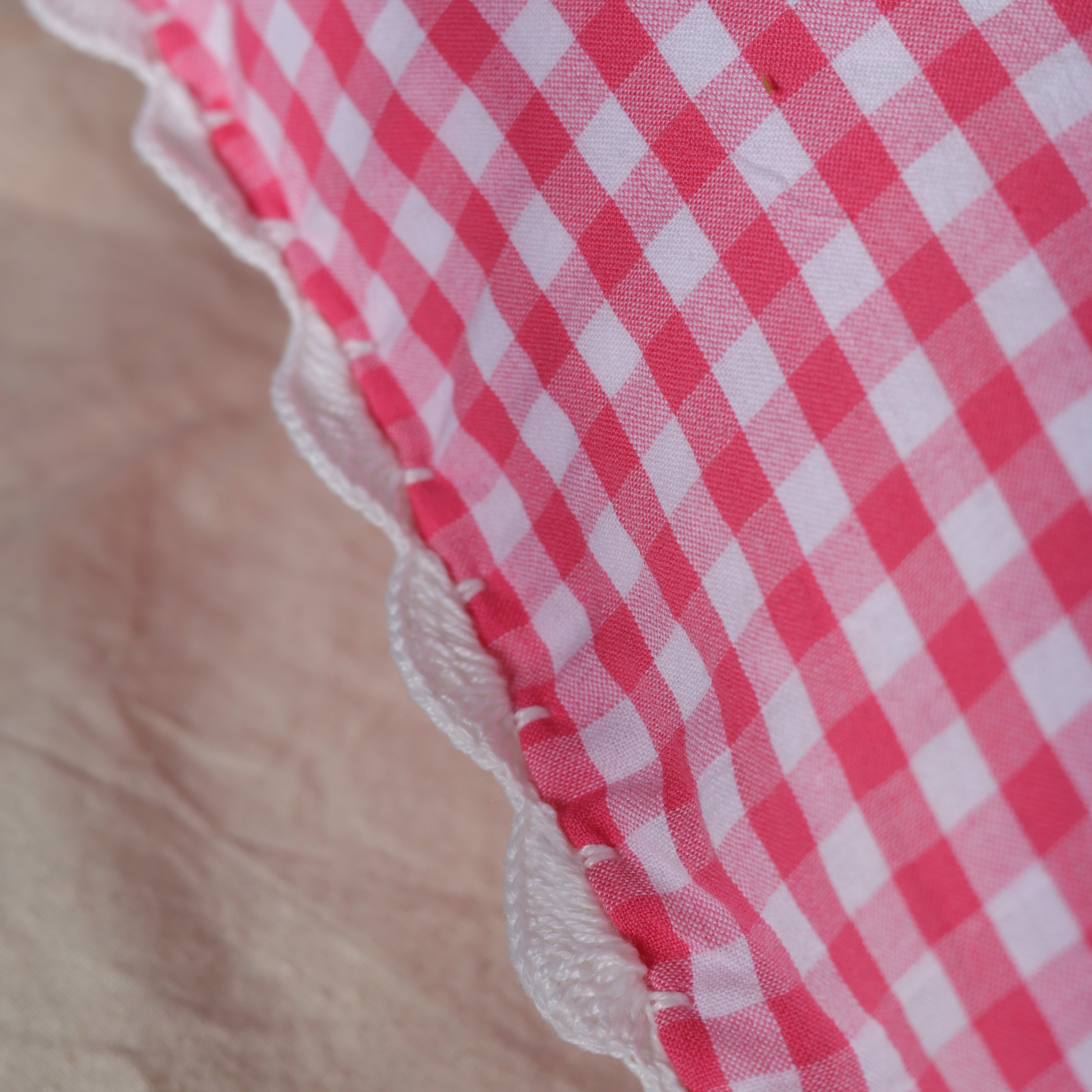 Vintage Hand Woven Crocheted Cushion Case