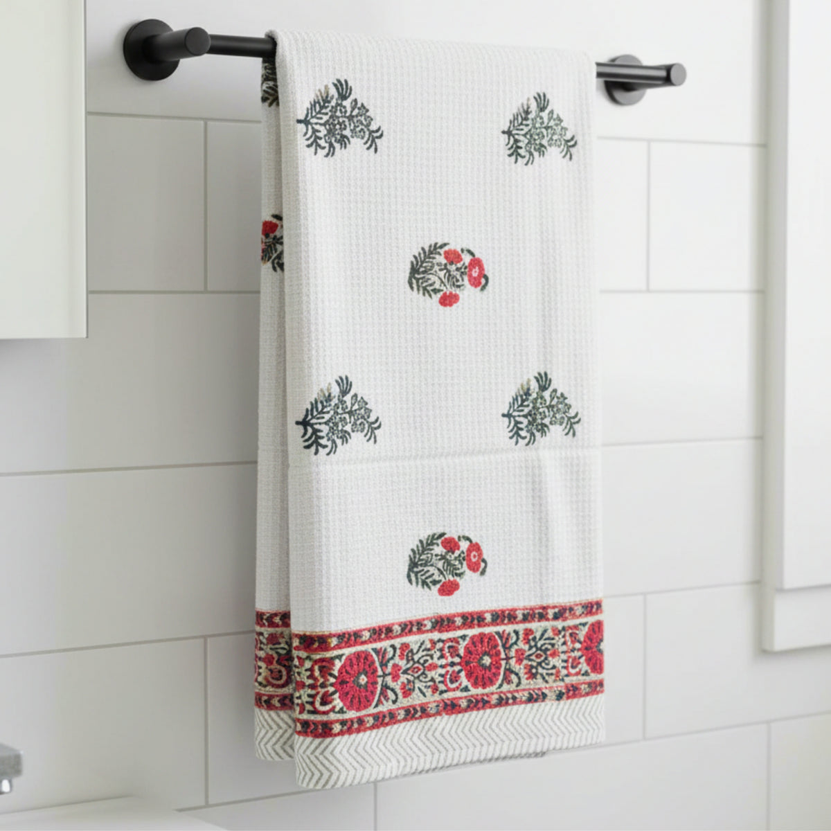 Heritage Floral Cotton Bath Towel