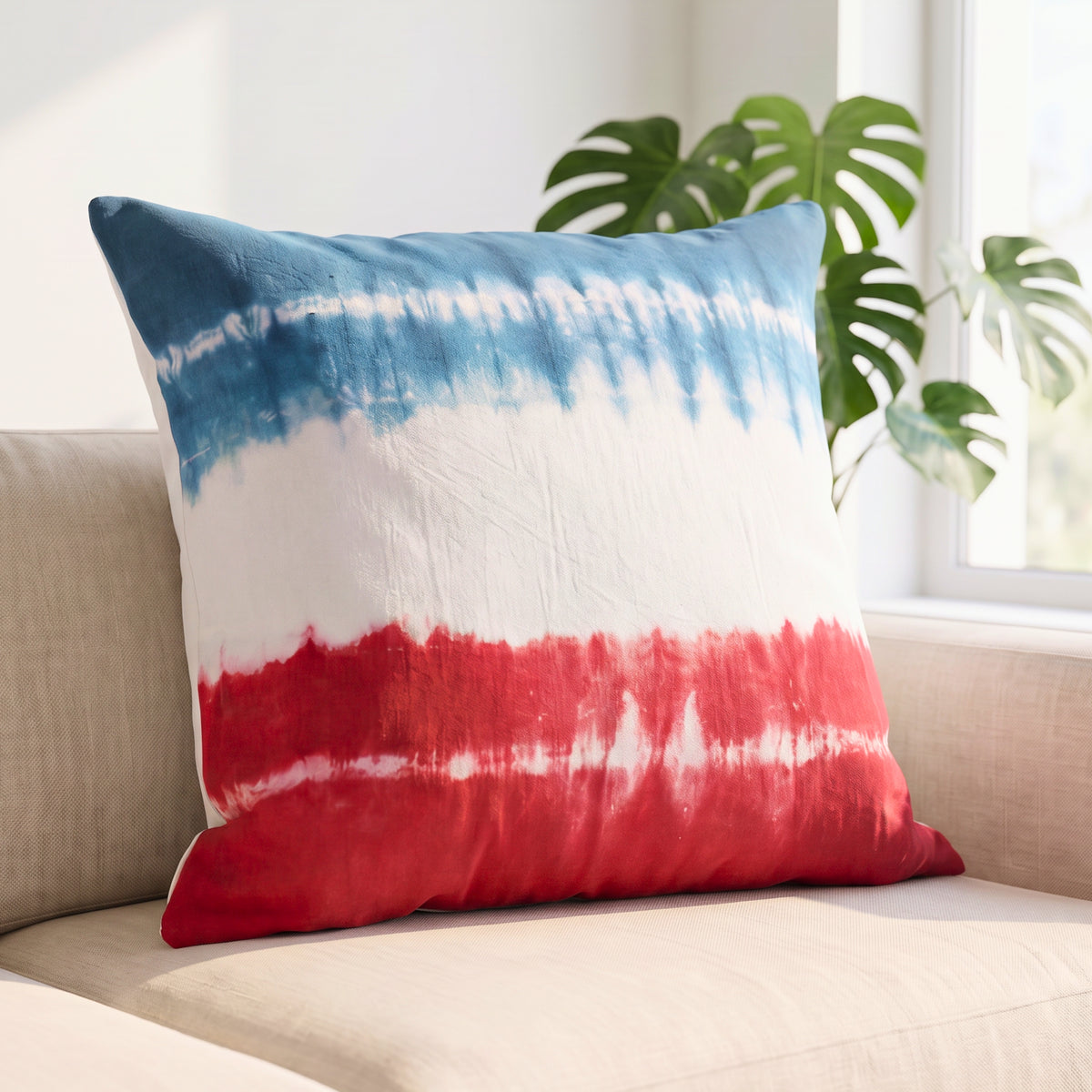 Boho Chic Tie-Dye Cushion Cover