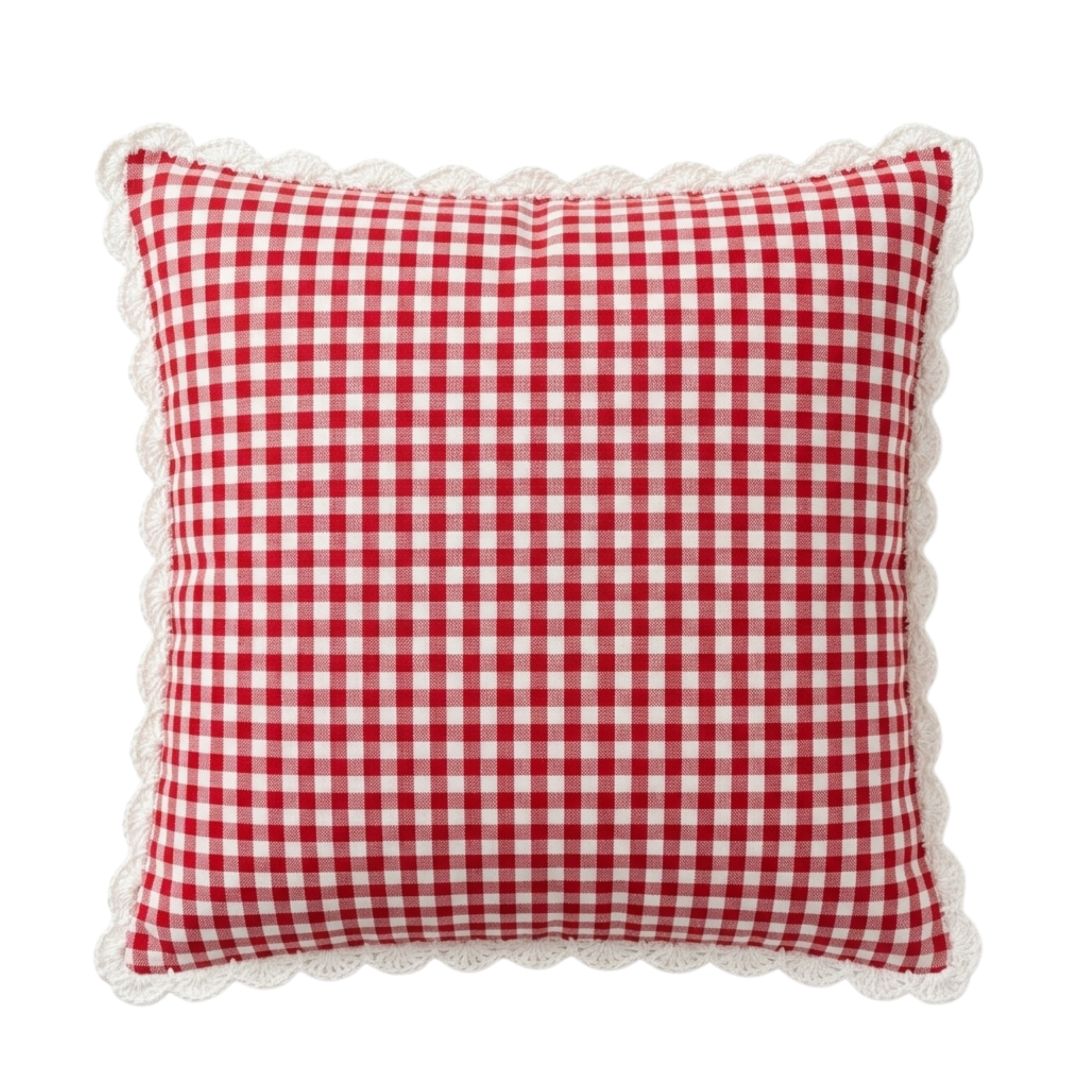 Vintage Hand Woven Crocheted Cushion Case