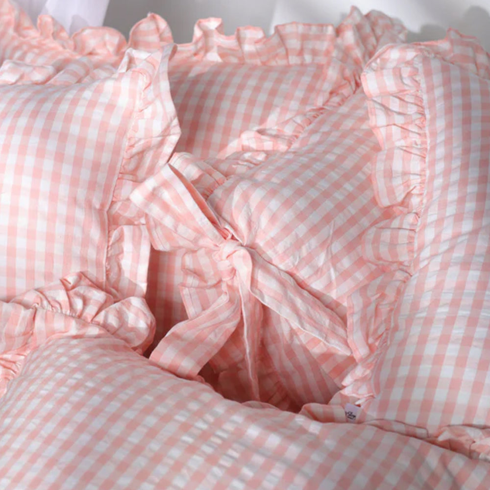 Ghingham Slipcover With Bow Closure