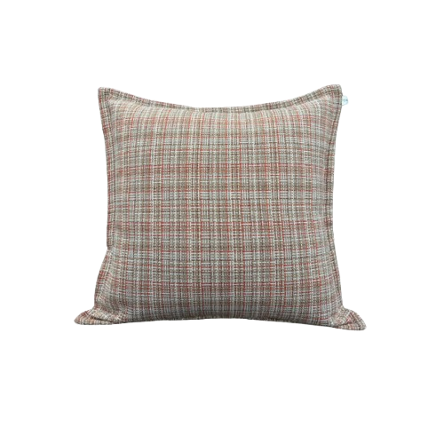 Rustic Woven Plaid Cushion Cover