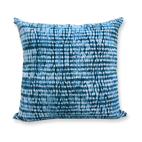 Indigo Shibori Hand-Dyed Cushion Cover