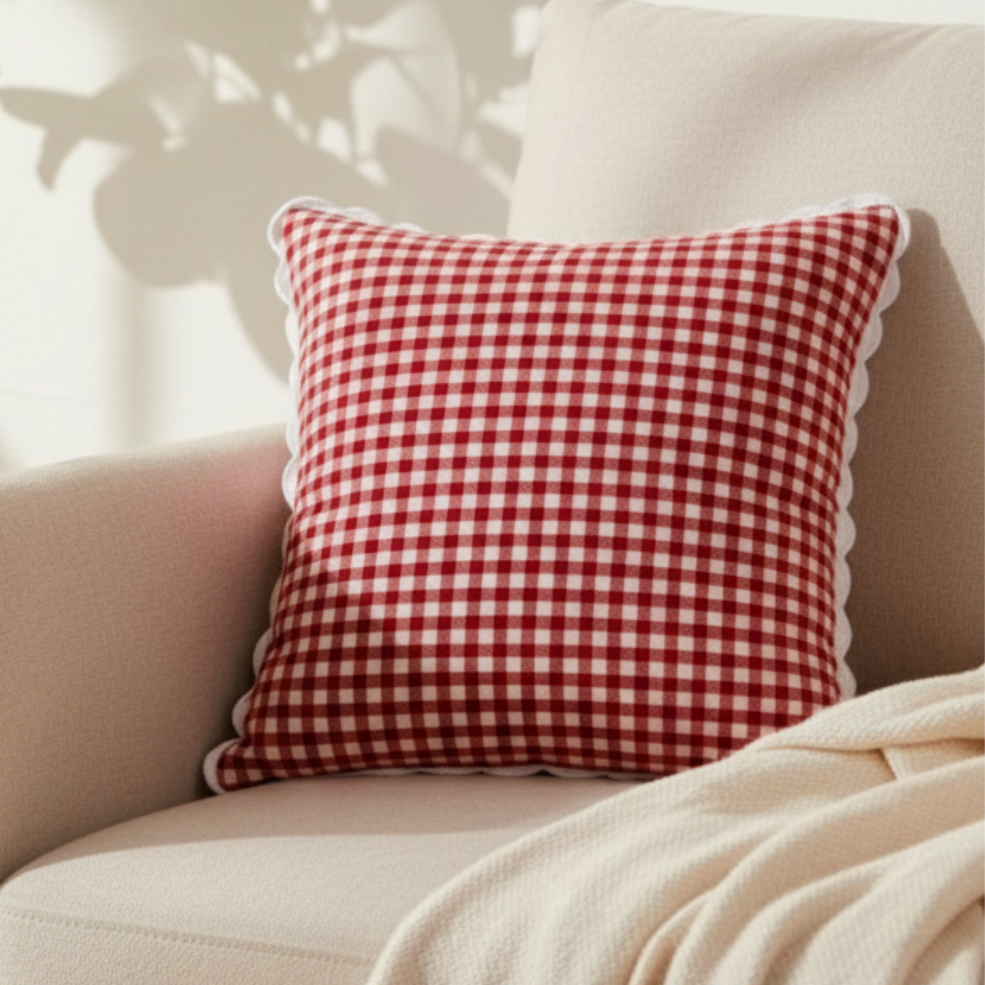 Vintage Hand Woven Crocheted Cushion Case