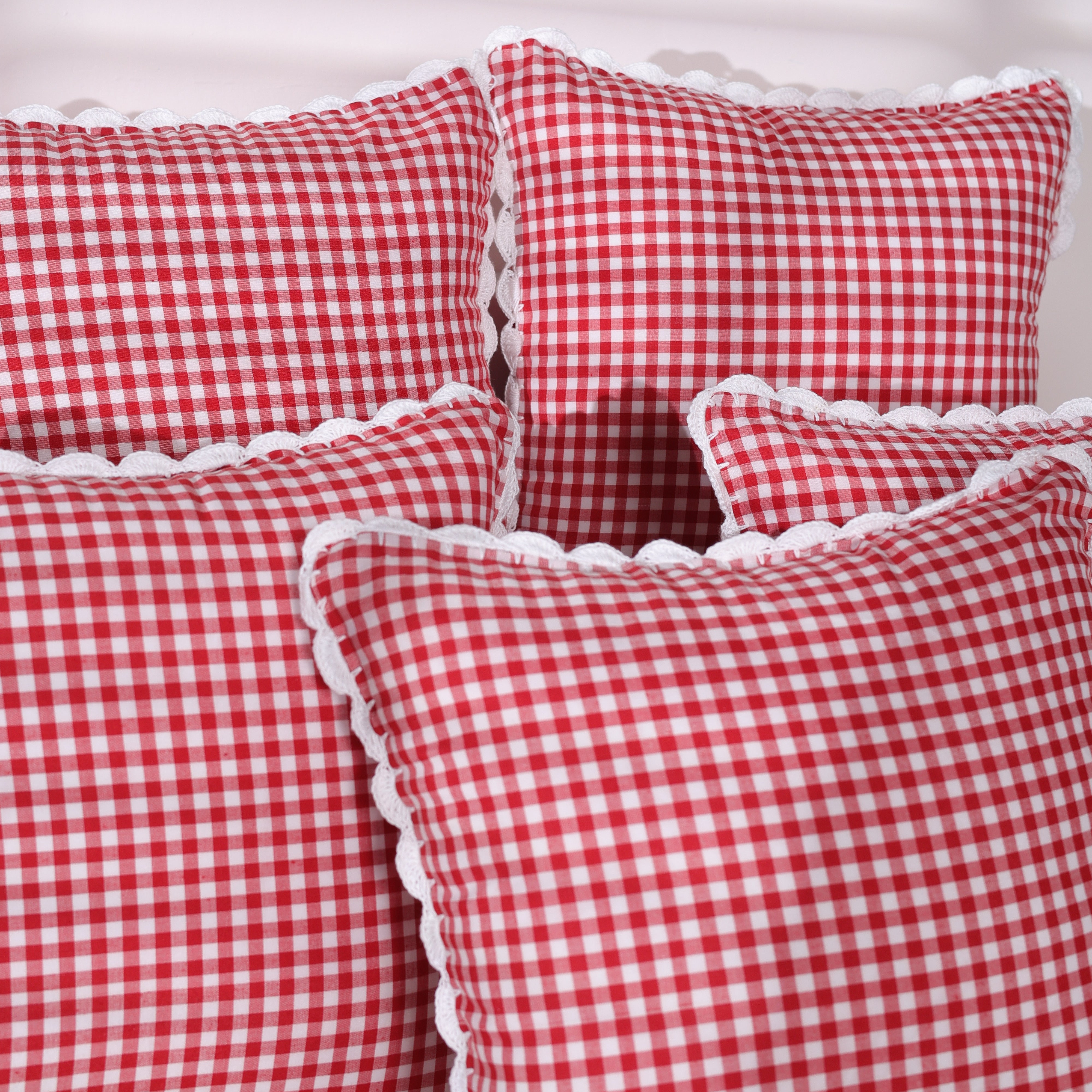 Vintage Hand Woven Crocheted Cushion Case