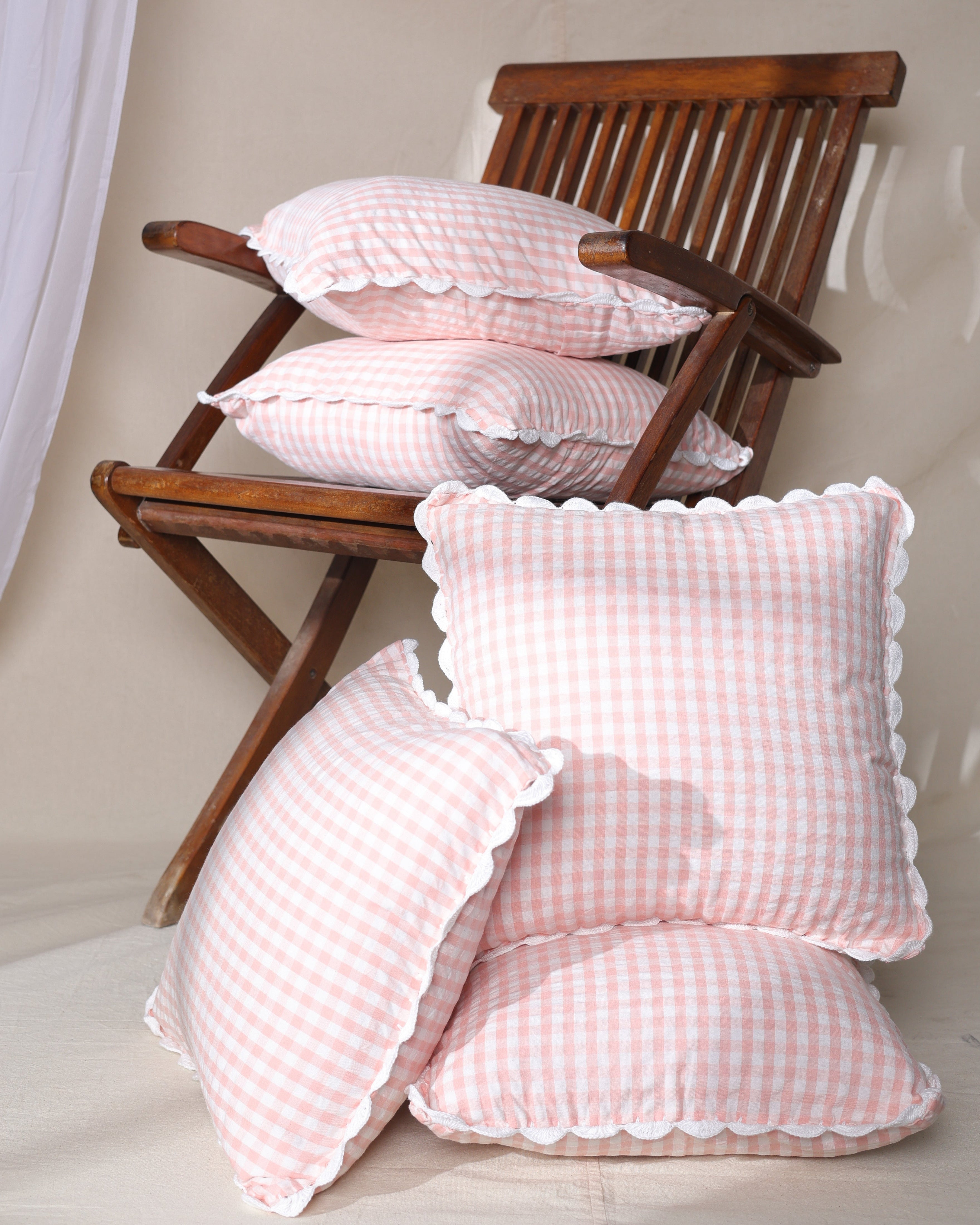 Vintage Hand Woven Crocheted Cushion Case