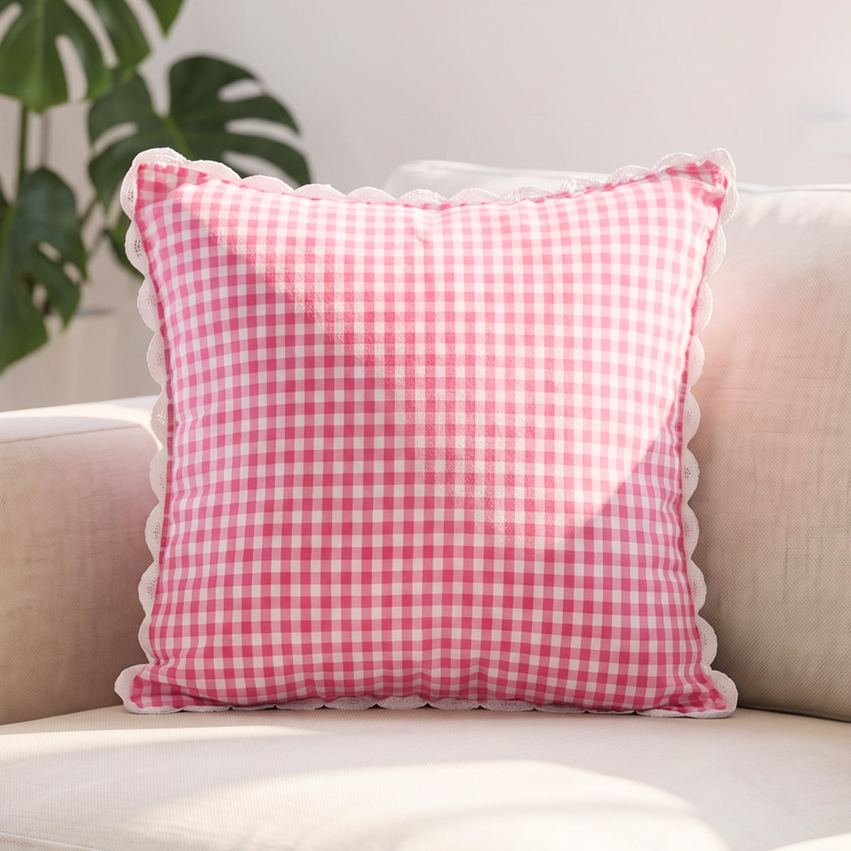 Vintage Hand Woven Crocheted Cushion Case