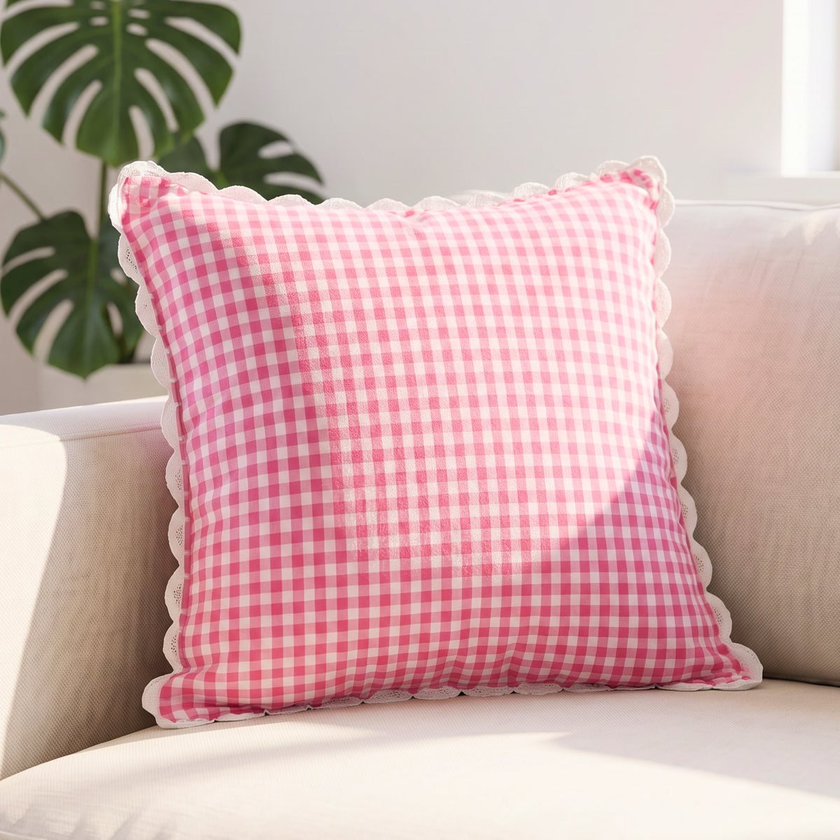 Vintage Hand Woven Crocheted Cushion Case