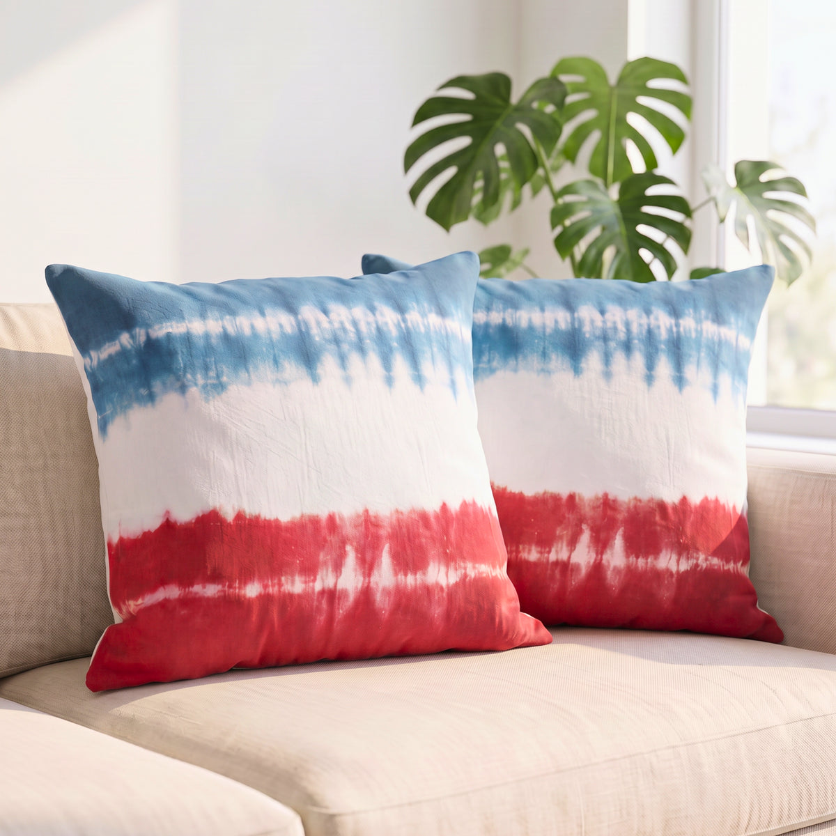 Boho Chic Tie-Dye Cushion Cover