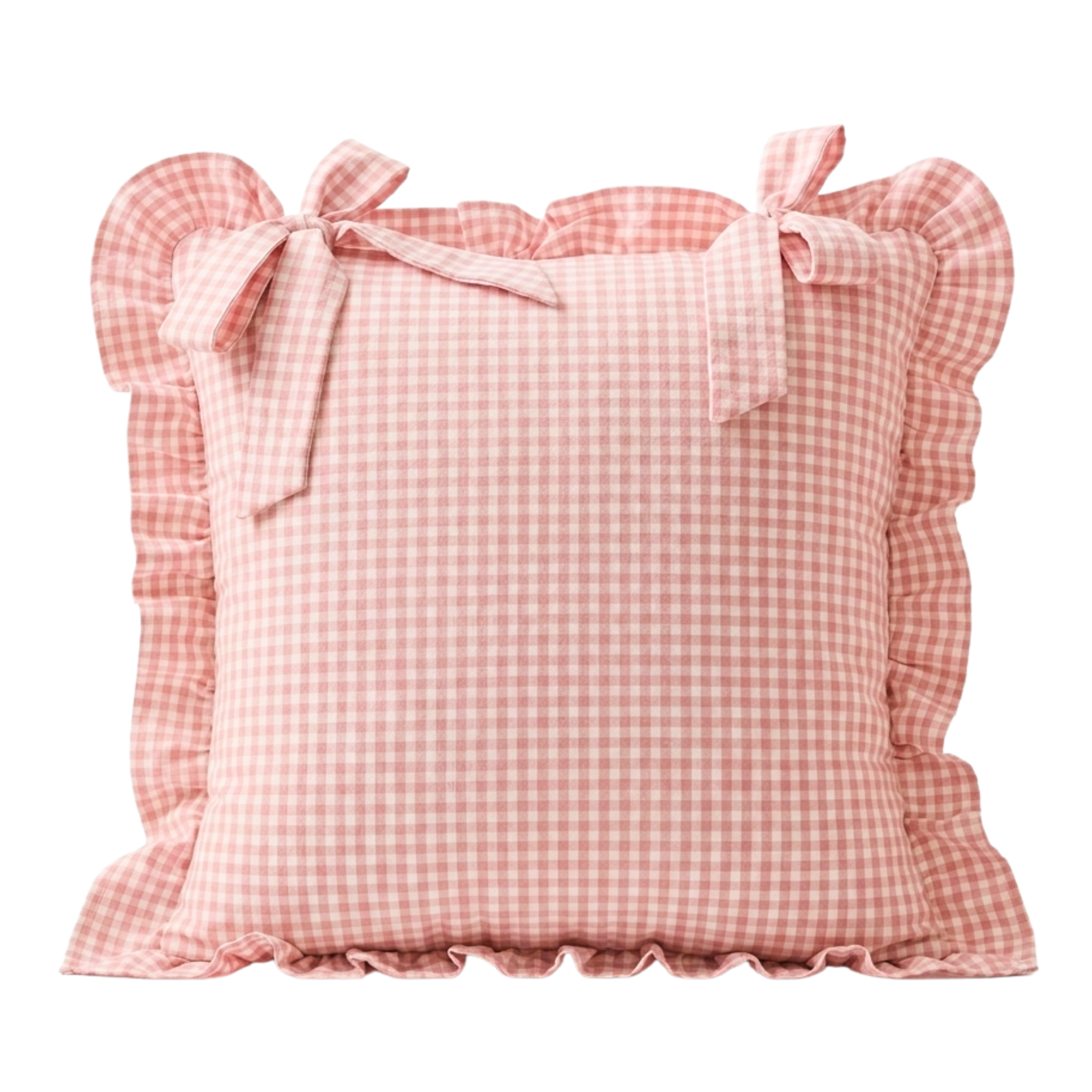 Ghingham Slipcover With Bow Closure