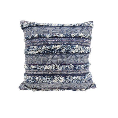 Navy Blue Jacquard Print