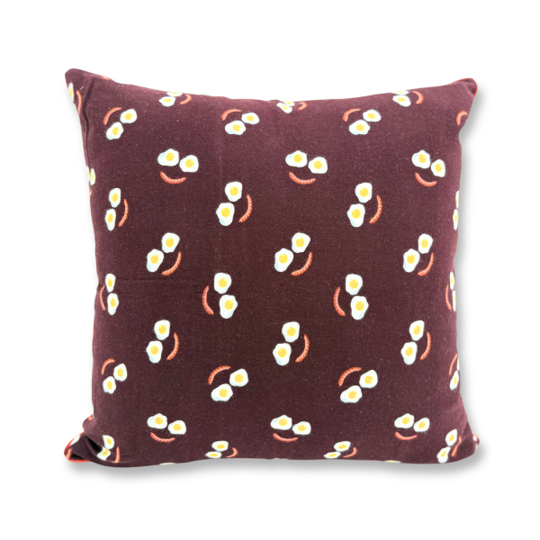 Linen Printed Smiley Cushion Cover