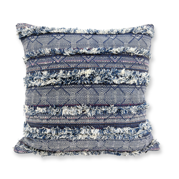 Navy Blue Jacquard Print