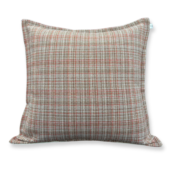 Rustic Woven Plaid Cushion Cover